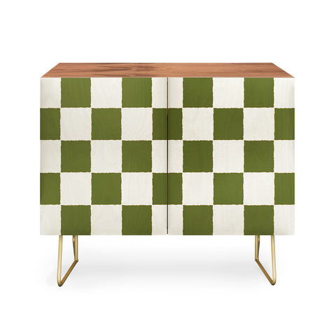 Holli Zollinger DESERT CHECKER OLIVE Credenza