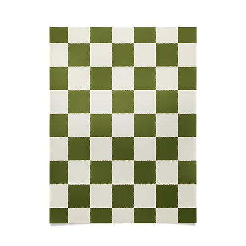 Holli Zollinger DESERT CHECKER OLIVE Poster