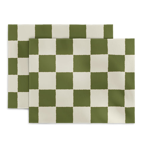 Holli Zollinger DESERT CHECKER OLIVE Placemat