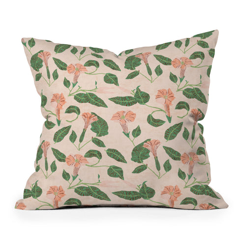Holli Zollinger DESERT MOONFLOWER Outdoor Throw Pillow