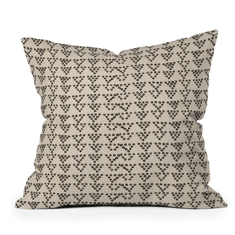 Holli Zollinger DIAMOND DOT LINEN Outdoor Throw Pillow