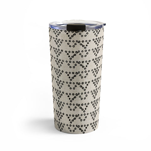 Holli Zollinger DIAMOND DOT LINEN Travel Mug