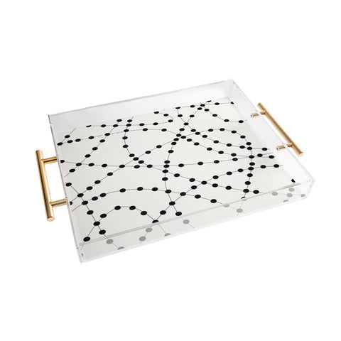 Holli Zollinger Dotted Black Line Acrylic Tray