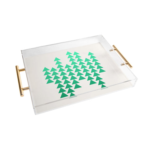Holli Zollinger Emerald Arrowing Acrylic Tray