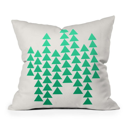 Holli Zollinger Emerald Arrowing Outdoor Throw Pillow