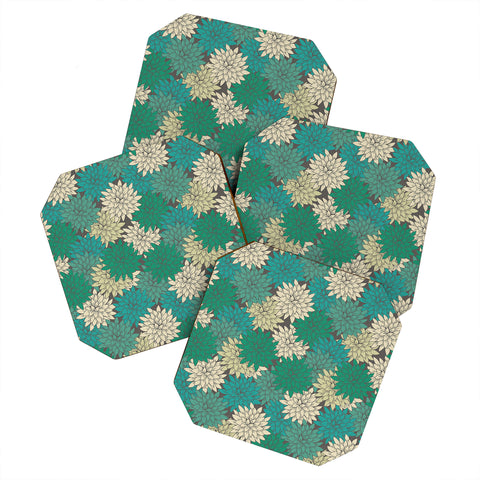 Holli Zollinger Flora Minted Coaster Set