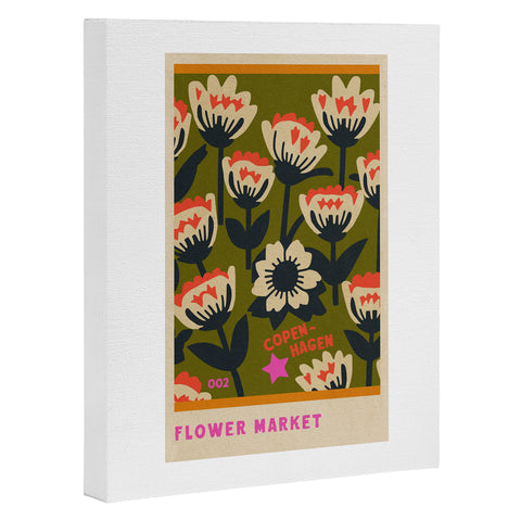 Holli Zollinger FLOWER MARKET COPENHAGEN Art Canvas