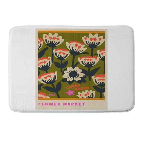 Holli Zollinger FLOWER MARKET COPENHAGEN Memory Foam Bath Mat