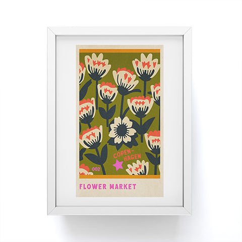 Holli Zollinger FLOWER MARKET COPENHAGEN Framed Mini Art Print