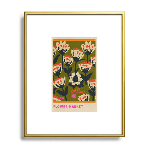 Holli Zollinger FLOWER MARKET COPENHAGEN Metal Framed Art Print