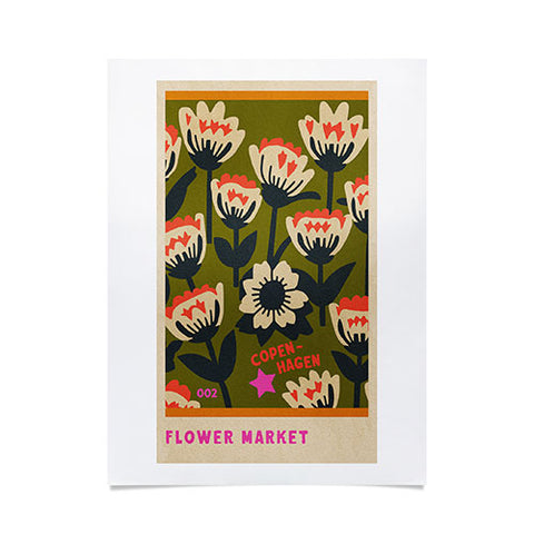 Holli Zollinger FLOWER MARKET COPENHAGEN Poster