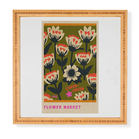 Holli Zollinger FLOWER MARKET COPENHAGEN Framed Wall Art