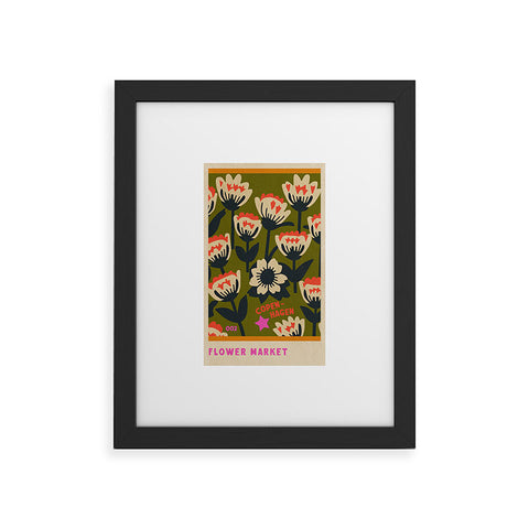 Holli Zollinger FLOWER MARKET COPENHAGEN Framed Art Print