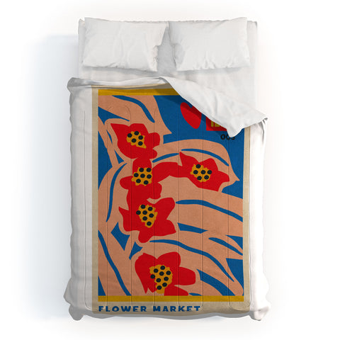 Holli Zollinger FLOWER MARKET SEVILLE Comforter