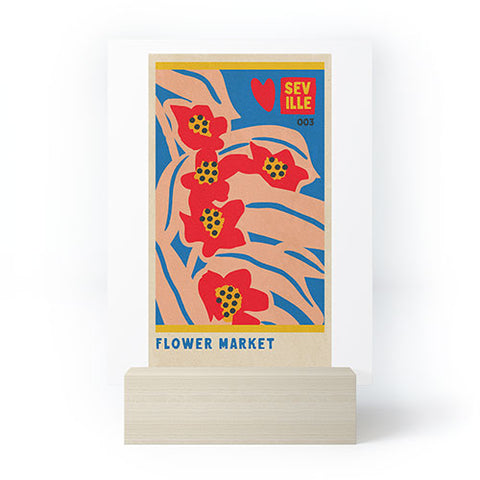 Holli Zollinger FLOWER MARKET SEVILLE Mini Art Print