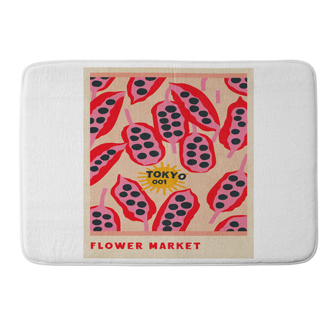 Holli Zollinger FLOWER MARKET TOKYO Memory Foam Bath Mat