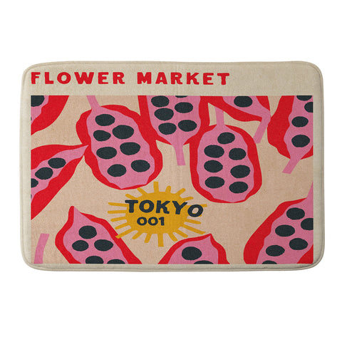 Holli Zollinger FLOWER MARKET TOKYO Memory Foam Bath Mat