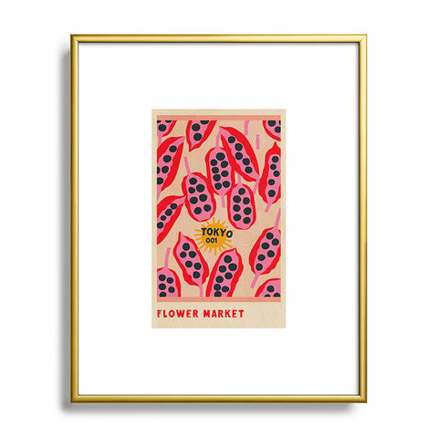 Holli Zollinger FLOWER MARKET TOKYO Metal Framed Art Print