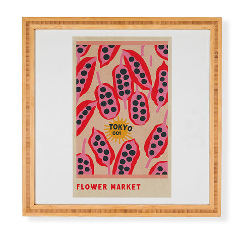 Holli Zollinger FLOWER MARKET TOKYO Framed Wall Art