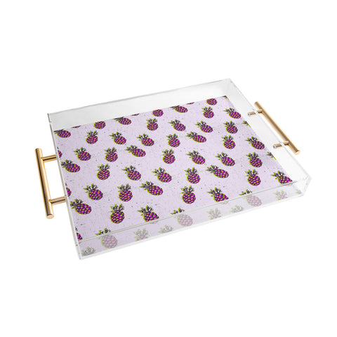 Holli Zollinger folka pineapple Acrylic Tray