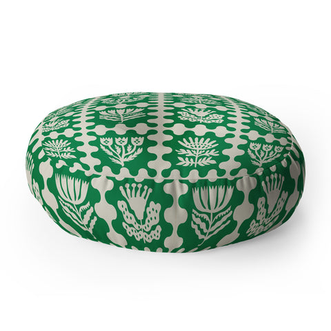 Holli Zollinger FOLKFLOWER FOREST Floor Pillow Round