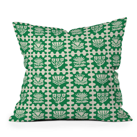 Holli Zollinger FOLKFLOWER FOREST Throw Pillow