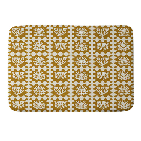 Holli Zollinger FOLKFLOWER MARIGOLD Memory Foam Bath Mat