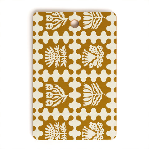 Holli Zollinger FOLKFLOWER MARIGOLD Cutting Board Rectangle