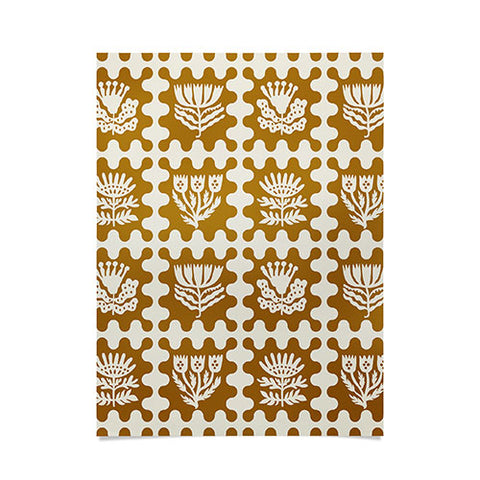 Holli Zollinger FOLKFLOWER MARIGOLD Poster