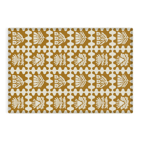 Holli Zollinger FOLKFLOWER MARIGOLD Outdoor Rug