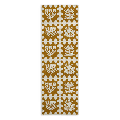 Holli Zollinger FOLKFLOWER MARIGOLD Yoga Towel