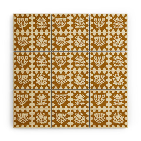 Holli Zollinger FOLKFLOWER MARIGOLD Wood Wall Mural