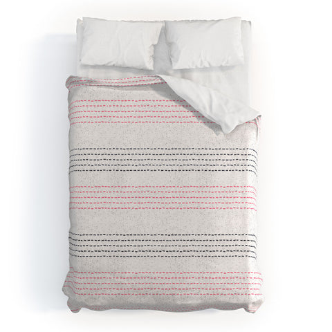 Holli Zollinger FRENCH LINEN GEO STRIPE Duvet Cover