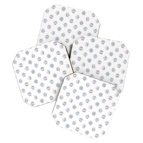 Holli Zollinger FRENCH LINEN IKAT DOT Coaster Set