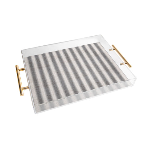 Holli Zollinger FRENCH LINEN SEASIDE STRIPE Acrylic Tray