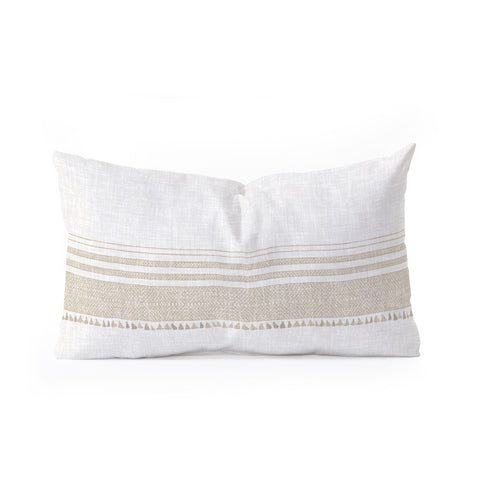 Holli Zollinger FRENCH LINEN TASSEL Oblong Throw Pillow