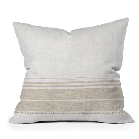 Holli Zollinger FRENCH LINEN TASSEL Outdoor Throw Pillow
