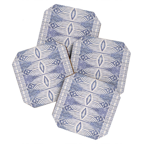 Holli Zollinger FRENCH LINEN TRIBAL IKAT Coaster Set