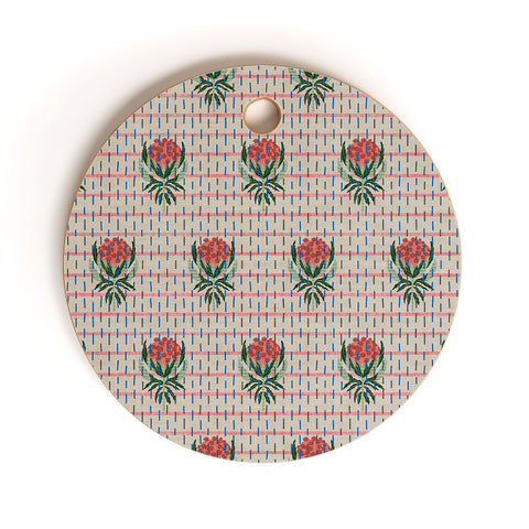 Holli Zollinger FRENCH VINTAGE PROTEA Cutting Board Round