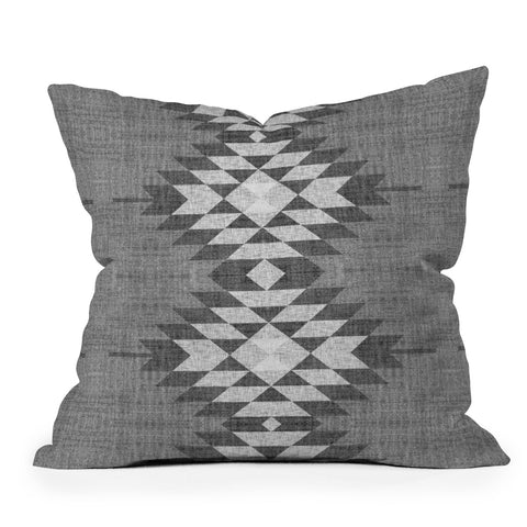 Holli Zollinger GREY DIAMOND LINEN Outdoor Throw Pillow