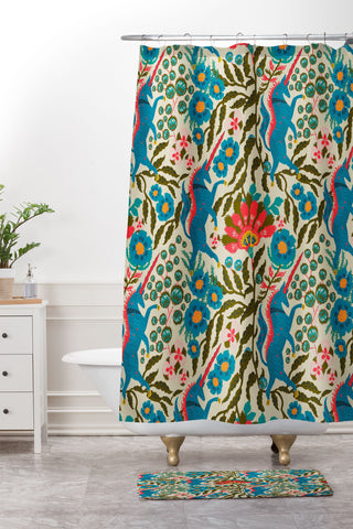 Holli Zollinger JOONIE LUNA UNI Shower Curtain And Mat