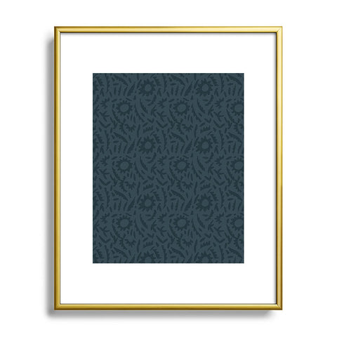 Holli Zollinger JULES BLUE Metal Framed Art Print