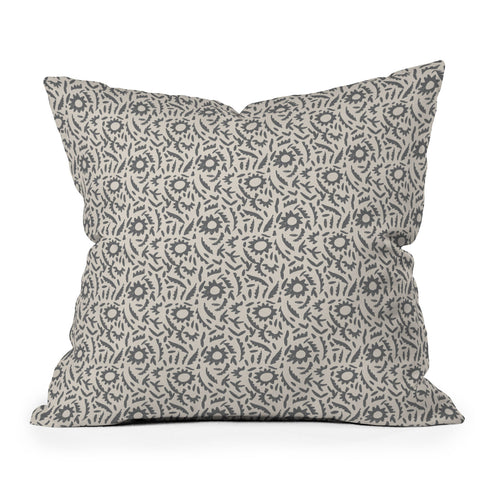 Holli Zollinger JULES GREY Outdoor Throw Pillow