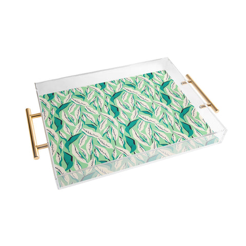 Holli Zollinger JUNGLE PALM TROPICA Acrylic Tray