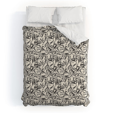 Holli Zollinger JUNGLIA CHARCOAL Duvet Cover