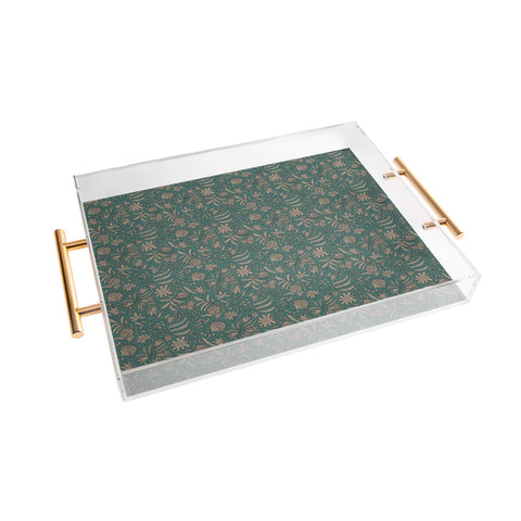Holli Zollinger KAMAI TEAL Acrylic Tray