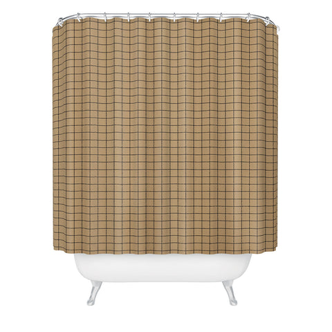 Holli Zollinger KRAFT GRID Shower Curtain
