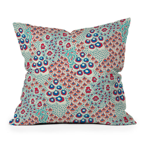 Holli Zollinger Liberty Natural Outdoor Throw Pillow