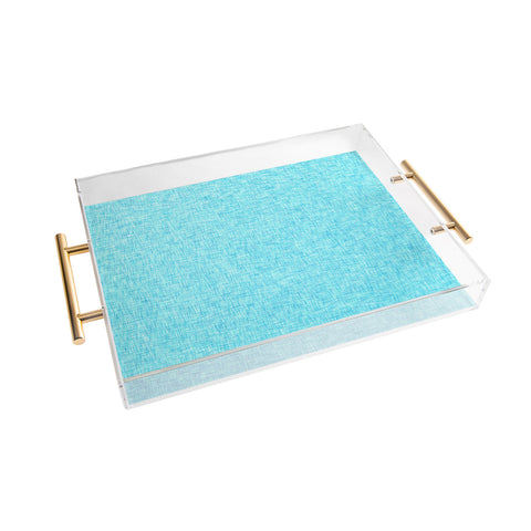 Holli Zollinger LINEN AQUA Acrylic Tray