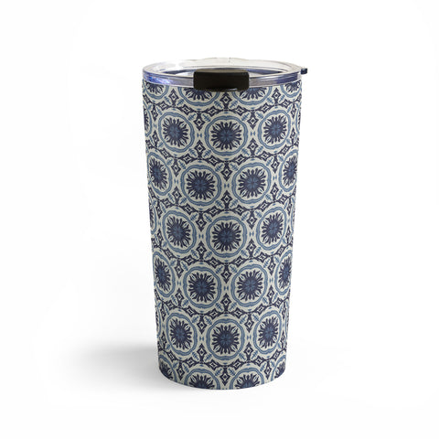 Holli Zollinger MADEIRA SUN TILE NAVY Travel Mug